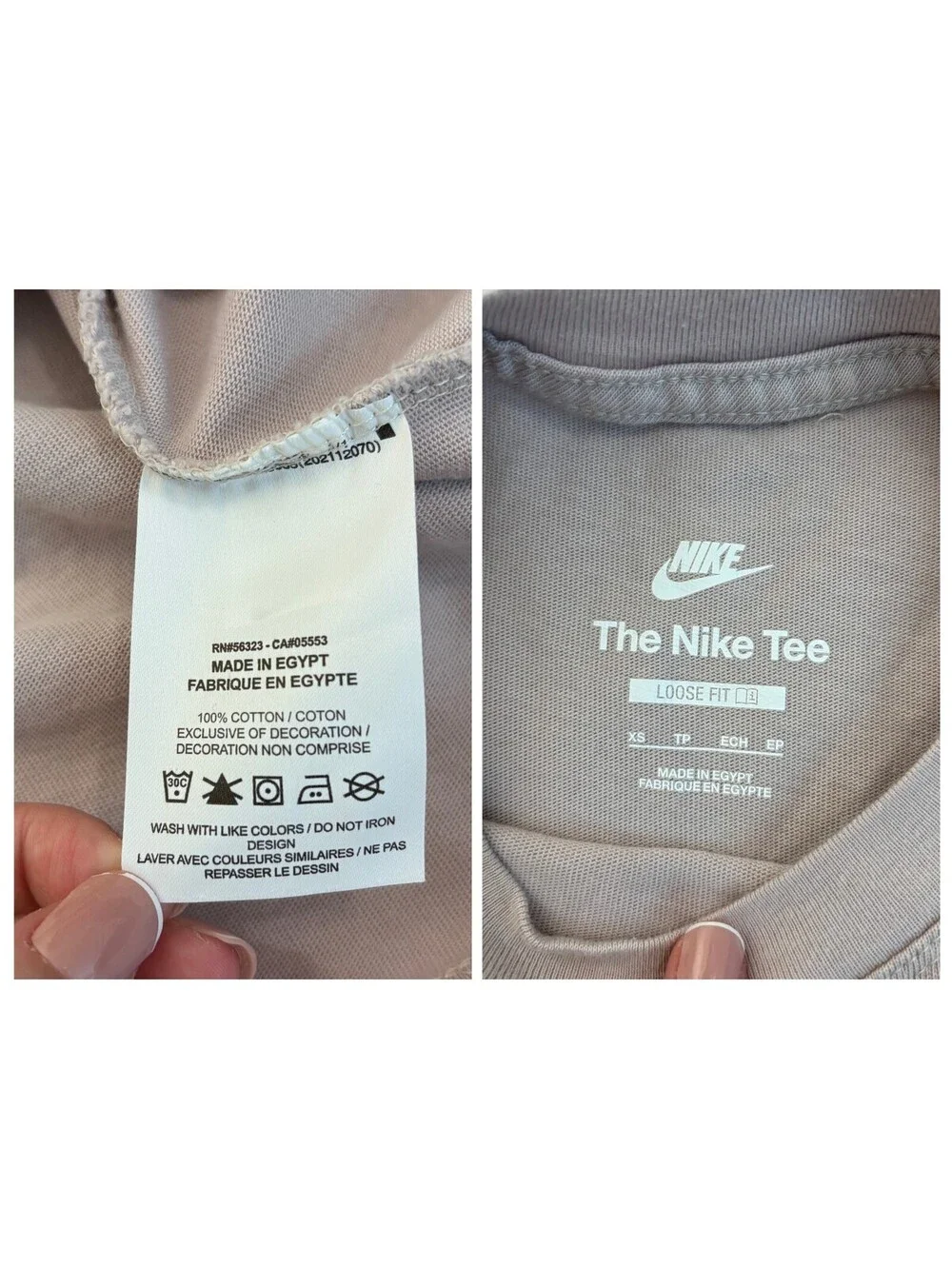 Lavender Nike Boxy Tee